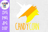 Candy Corn Unicorn Candicorn SVG - Fall SVG - Halloween SVG
